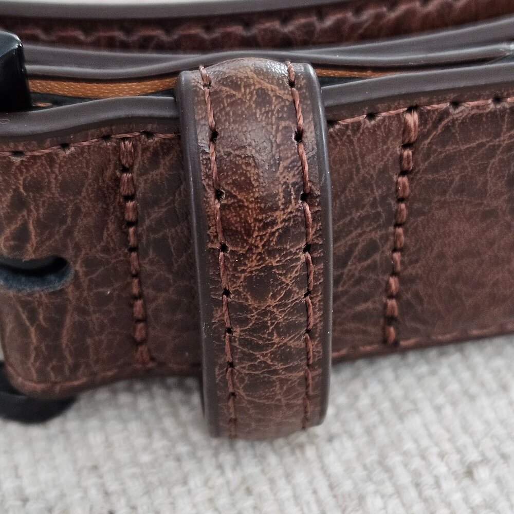 Brown Kermisant Leather Belt Classic design size 50 - Picture 11 of 12